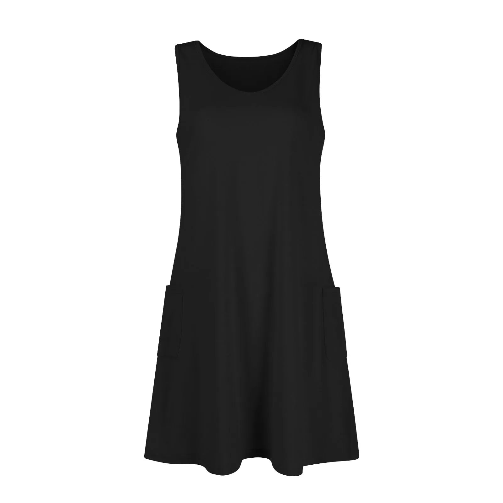 Summer Breeze Plus Size Pocket T-Shirt Dress ATHLEXES