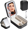 LuxeGlow Portable LED Makeup Mirror Case ATHLEXES