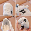 ChicStride 2 Striped White Baby Casual Sneakers ATHLEXES