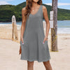 Summer Breeze Plus Size Pocket T-Shirt Dress ATHLEXES