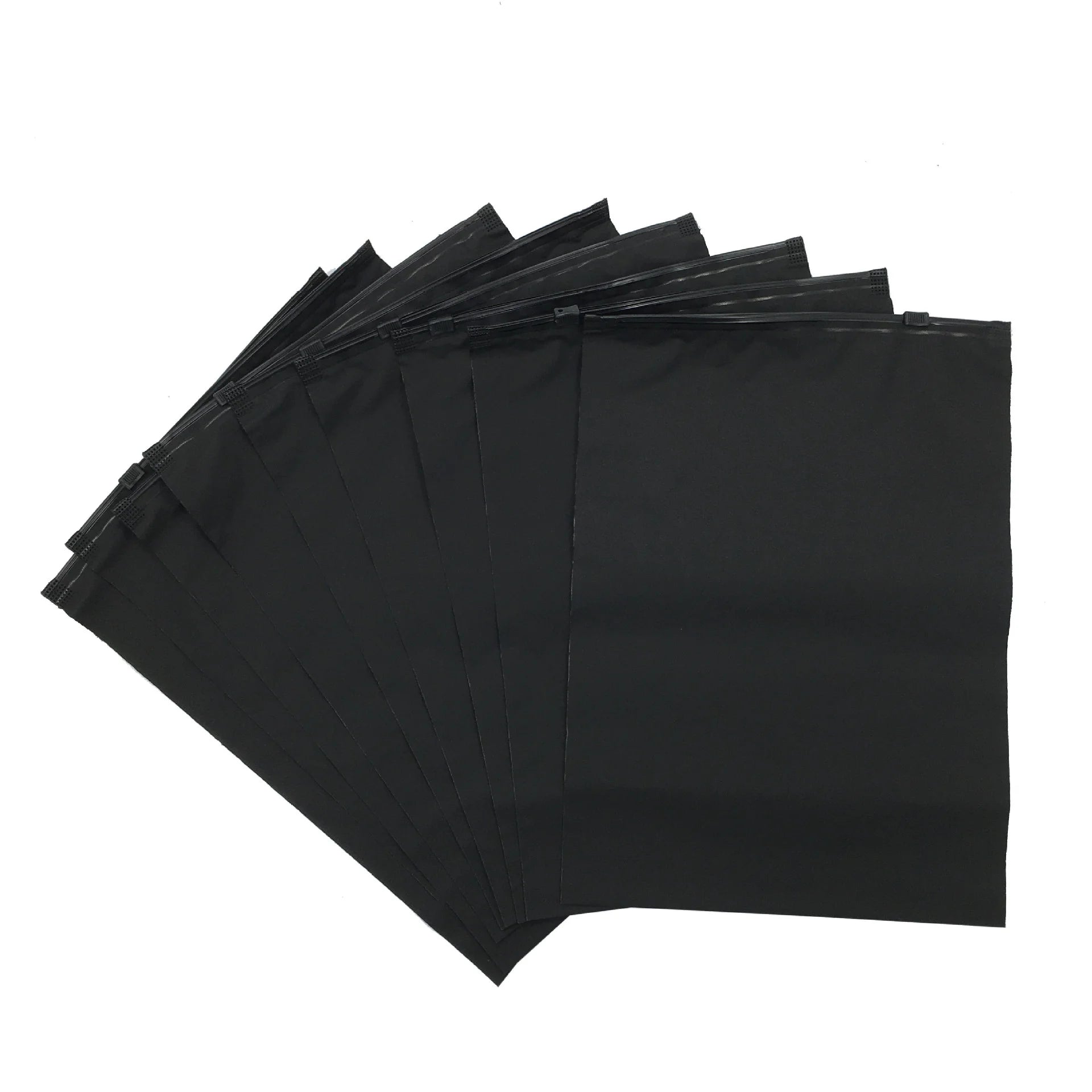 Customized Black Matte Zipper Bag for Small Business ATHLEXES