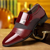 Classic Black Pointed Toe Leather Loafers for Men ATHLEXES
