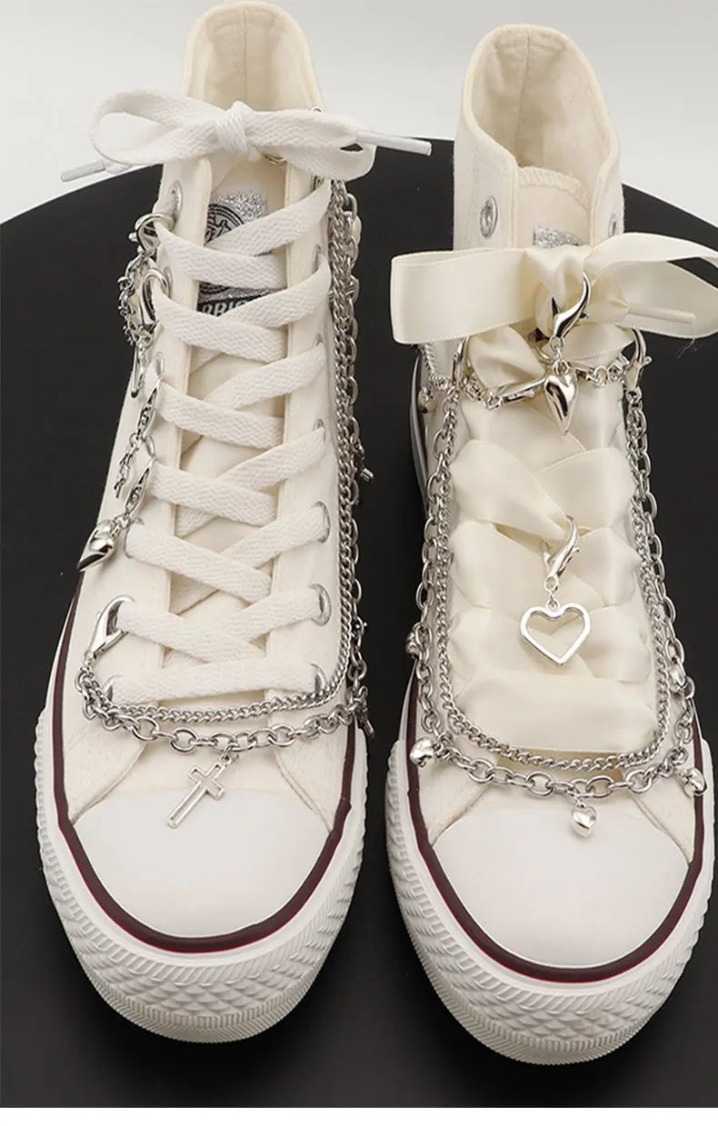 Bling Rhinestone Chain Shoe Decor for Women’s Sneakers and Accessories ATHLEXES