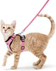 ATUBAN Cat Harness and Leash for Walking,Escape Proof Soft Adjustable Vest Harnesses for Cat,Breathable Reflective Strips Jacket ATHLEXES