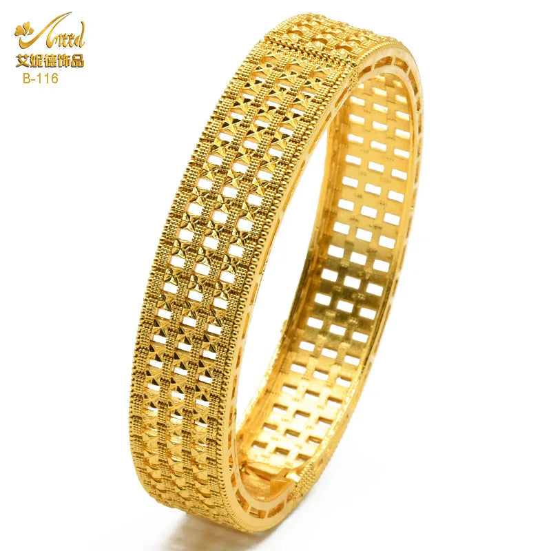 Dubai Bridal Light Luxury Gold Plated Bracelet ATHLEXES