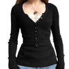 Y2K Aesthetic Vintage Babydoll Knit Sweater Tops ATHLEXES