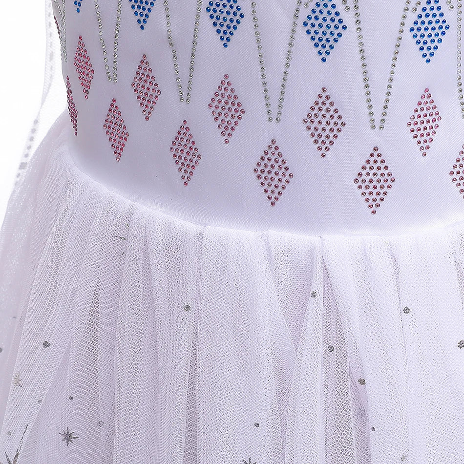 Princess Snow Queen Gown for Girls' Cosplay Magic ATHLEXES