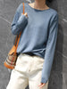 YSZWDBLX Women's Slim Fit Knit O-neck Sweater ATHLEXES