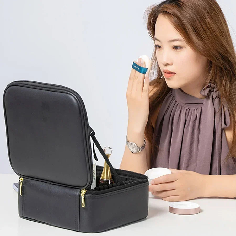 IllumiGlam LED Makeup Case with Mirror ATHLEXES