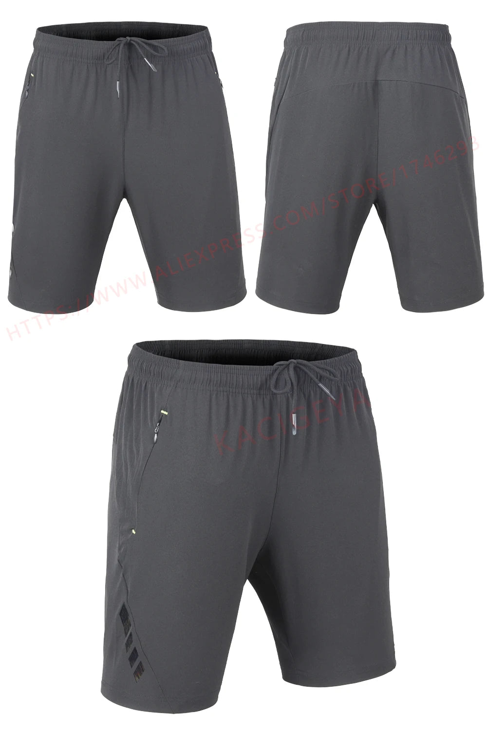 ActiveWave Beach Running Shorts with Zip Pocket ATHLEXES