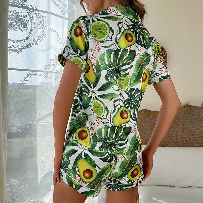 Women's Luxury Satin Pajama Set ATHLEXES