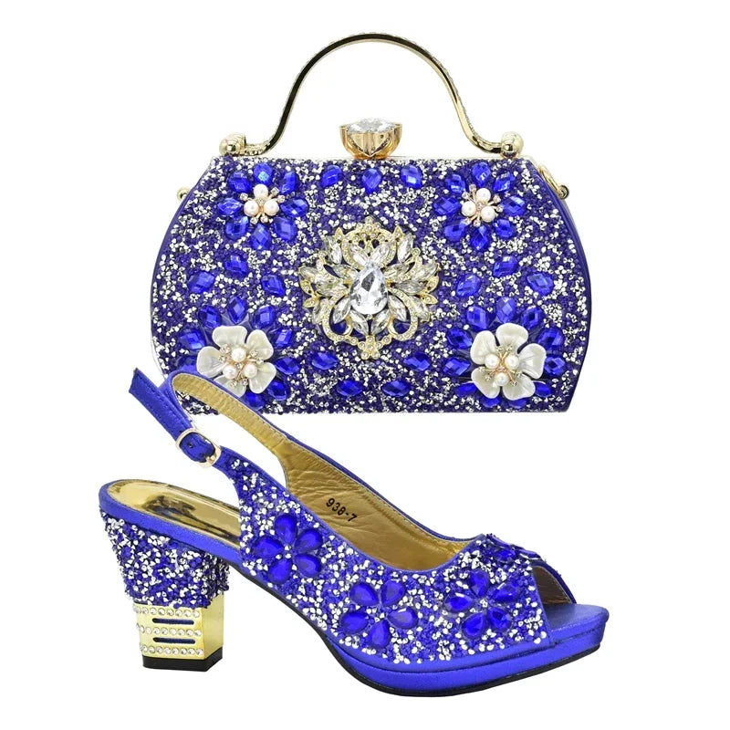 Radiant Rhinestone Italian Shoe and Bag Set 2024 ATHLEXES