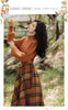 French Lady Vintage Plaid Sweater & High Waist Skirt Set ATHLEXES