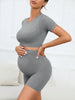 Maternity Comfort Seamless Crop Top and Legging Set ATHLEXES