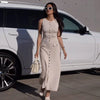 TARUXY Elegant High Waist Ribbed Knit Dress ATHLEXES