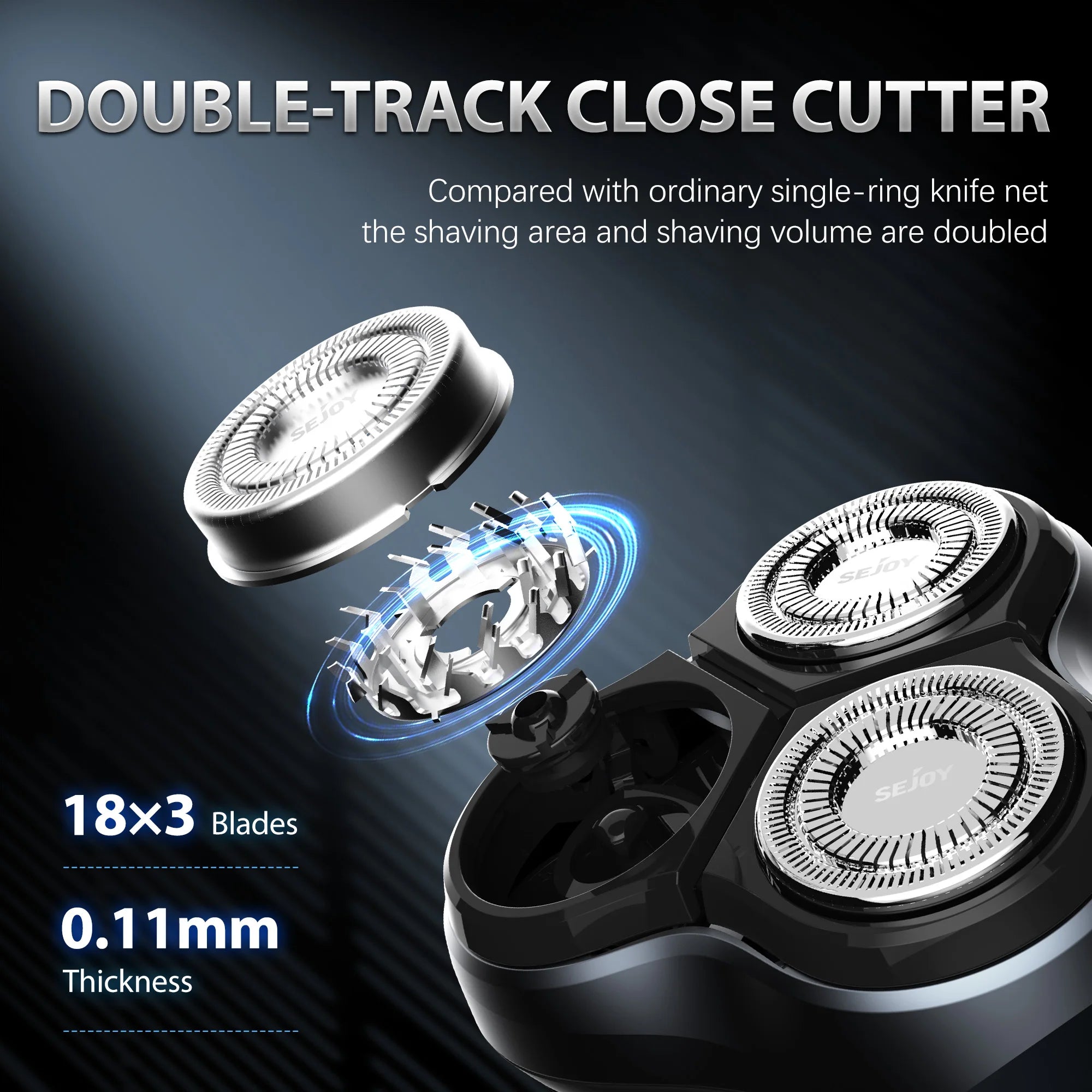 Sejoy 5W 2 in 1 Rotary Shaver & Trimmer Machine ATHLEXES
