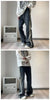Trendy Gradient Loose-Fit Bell-Bottom Jeans ATHLEXES