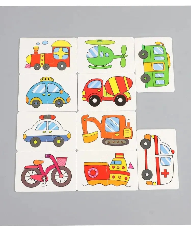 Cognitive Adventure: 32 Pcs Animal Matching Puzzle ATHLEXES
