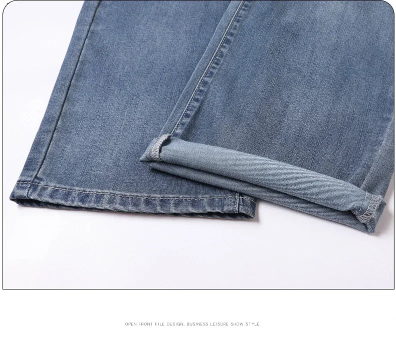 BreezeFit Menâ??s Lightweight Denim Straight Pants ATHLEXES