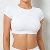 BreezeFit Backless Yoga Crop Top for Women ATHLEXES