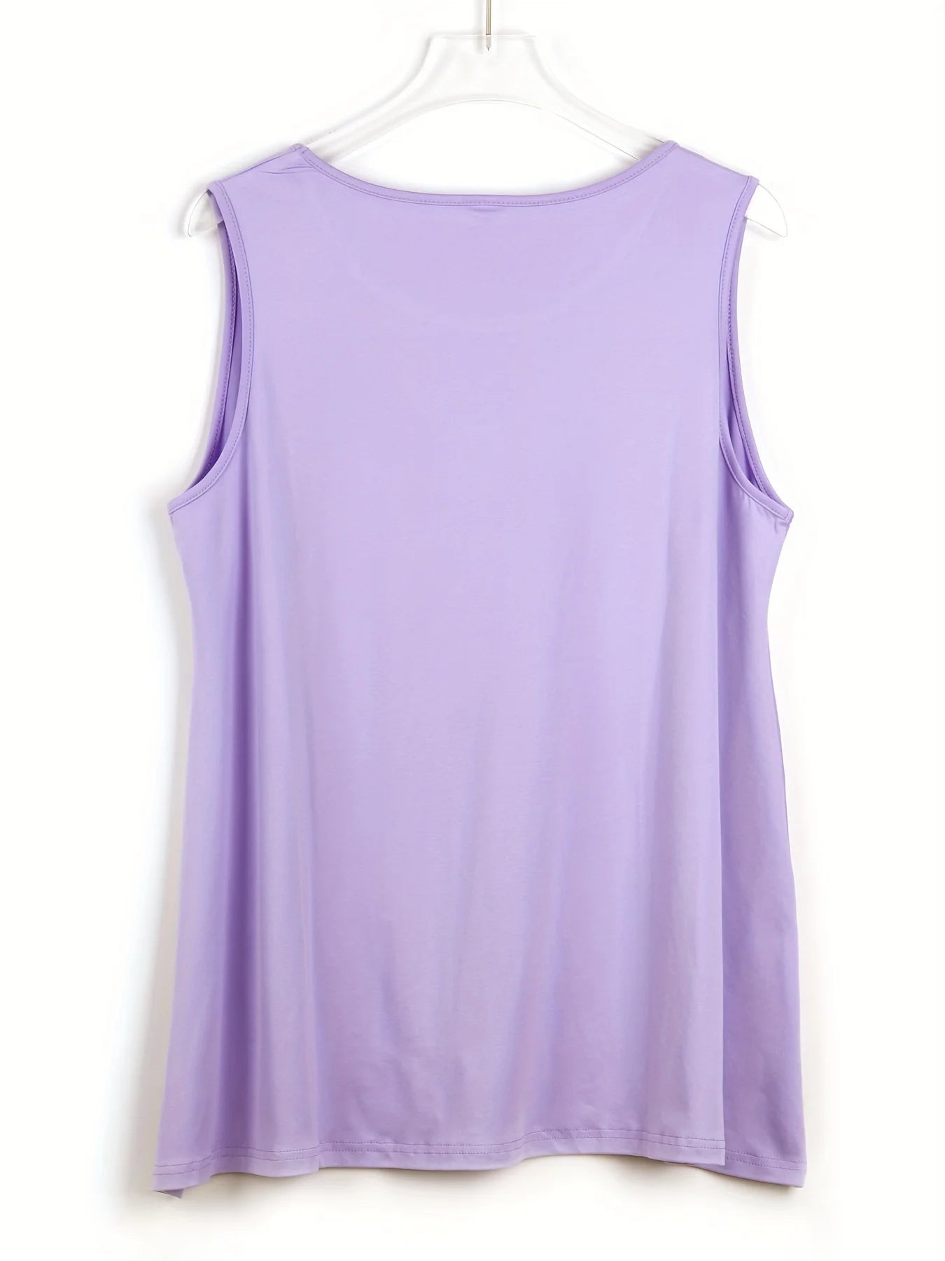 Plus Size Casual Crew Neck Sleeveless Tank Top ATHLEXES