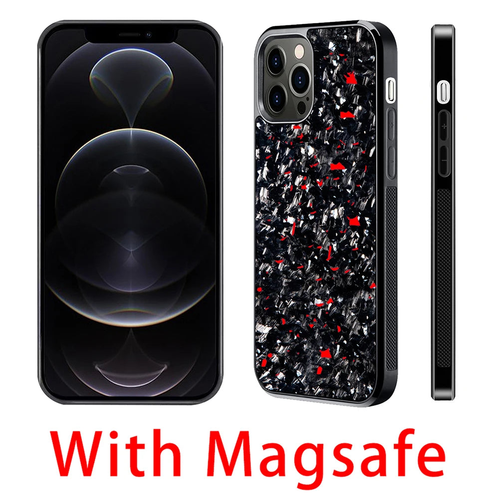 Magsafe Carbon Fiber Case for iPhone Models 10-15 ATHLEXES