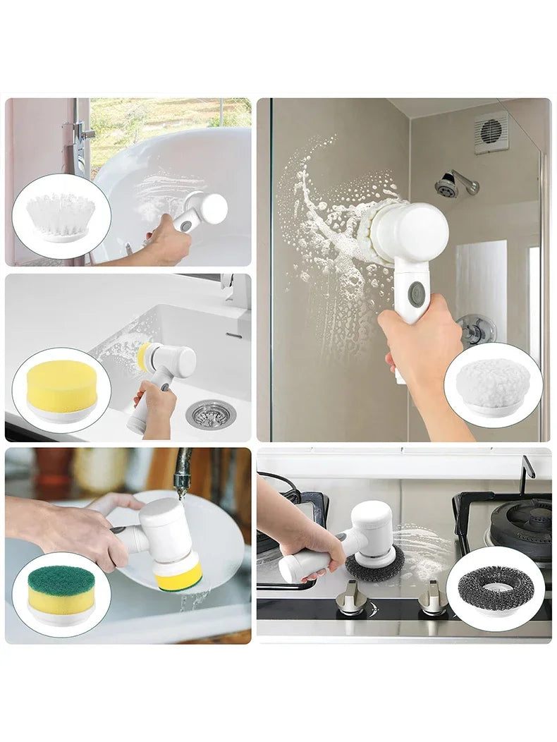 PowerScrub Electric Bathroom Cleaning Brush ATHLEXES