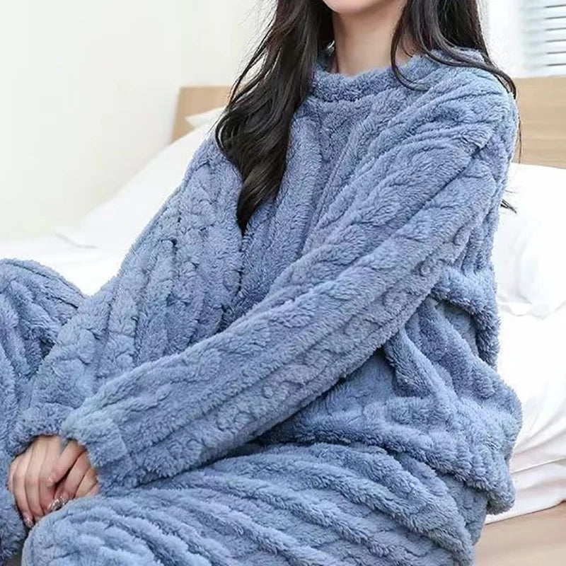 LuxVelvet Women's Winter Pajama Set ATHLEXES