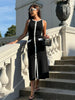 Elegant Knit Ribbed Maxi Dress with Pockets ATHLEXES