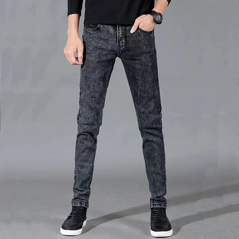 High Quality Slim Fit Denim Pencil Pants for Men ATHLEXES