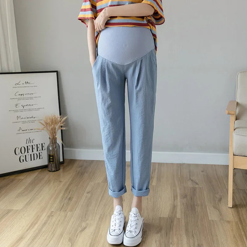 Chic Maternity Loose Casual Pants for Comfort ATHLEXES