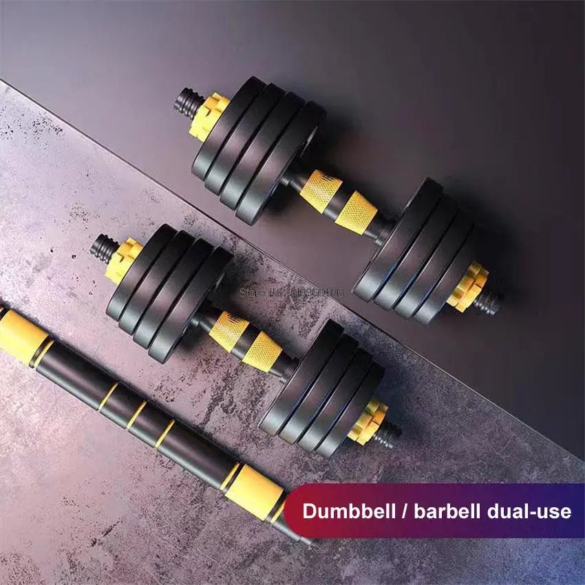 ForgeFit Adjustable Dumbbell With 40cm Connecting Rod Can Be Use As Barbell for Men Exercise Equipment Detachable ATHLEXES