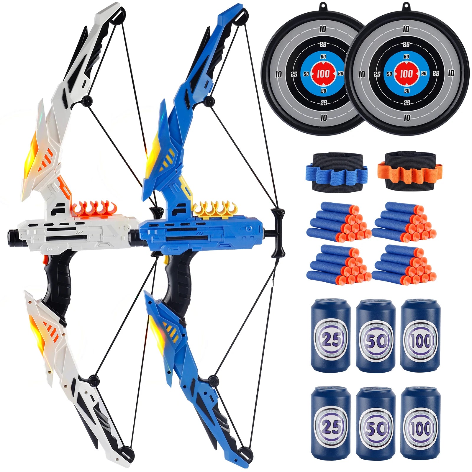 GlowDart LED Archery Toy Set for Kids ATHLEXES