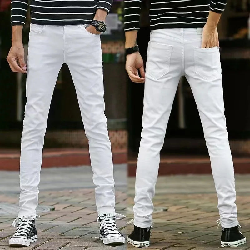 High Quality Slim Fit Denim Pencil Pants for Men ATHLEXES