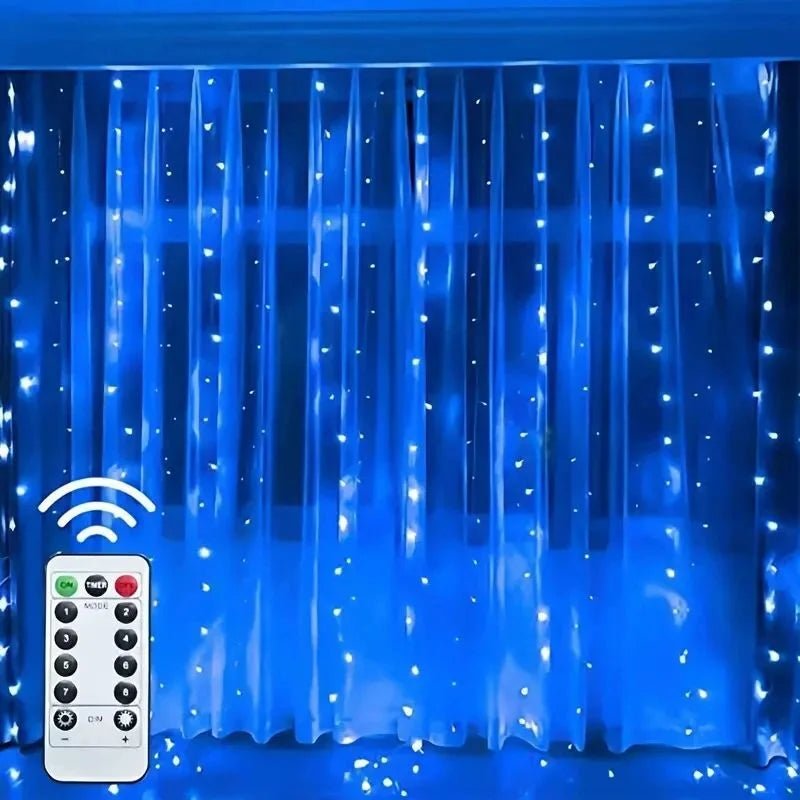 FairyGlow 8 Mode LED Curtain String Lights ATHLEXES