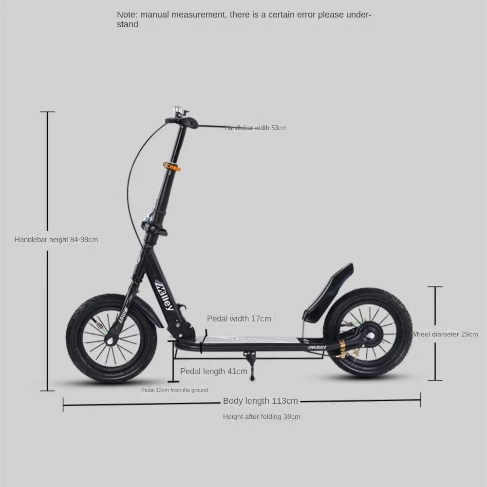 TULX EcoFold Scooter with Explosion-Proof Tires ATHLEXES