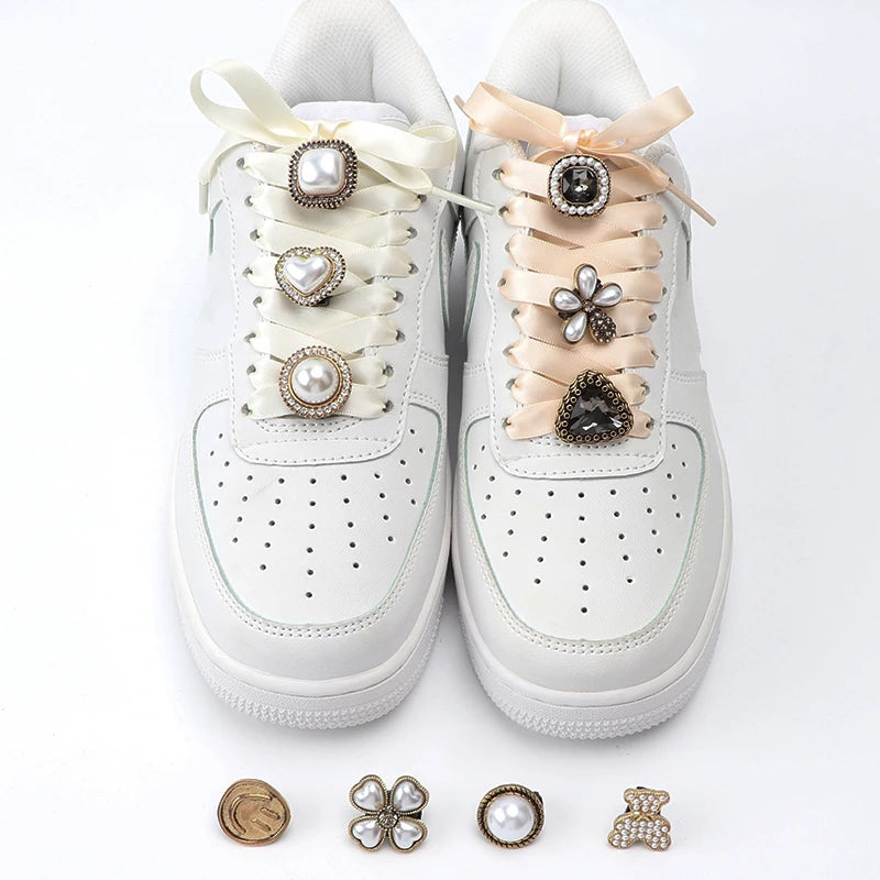 GlamourGem Flower Rhinestone Shoelace Charms ATHLEXES