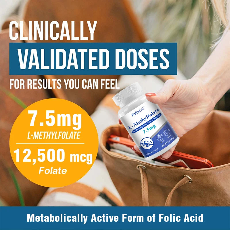 ElevateMind L-Methylfolate Cognitive Booster Capsules ATHLEXES