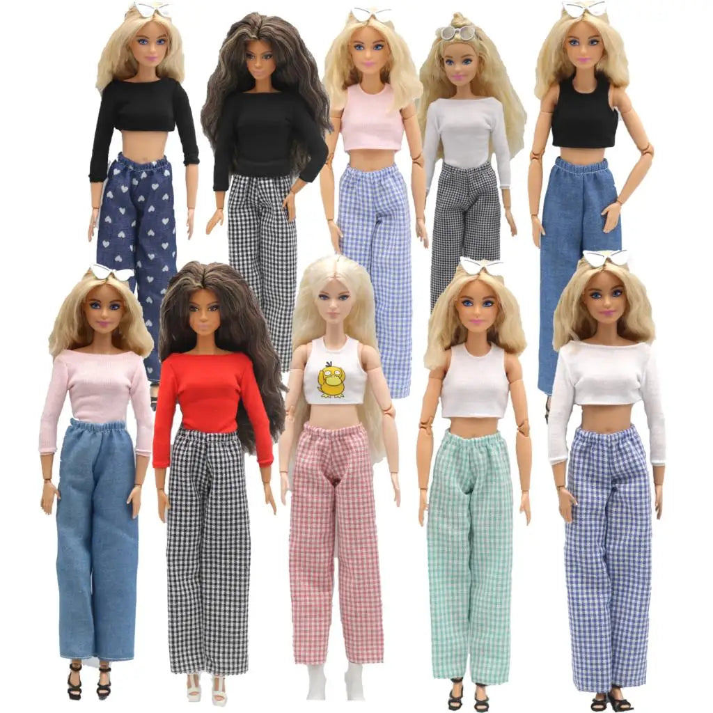 Curvy Barbie Fashion Set with T-Shirt and Pants ATHLEXES