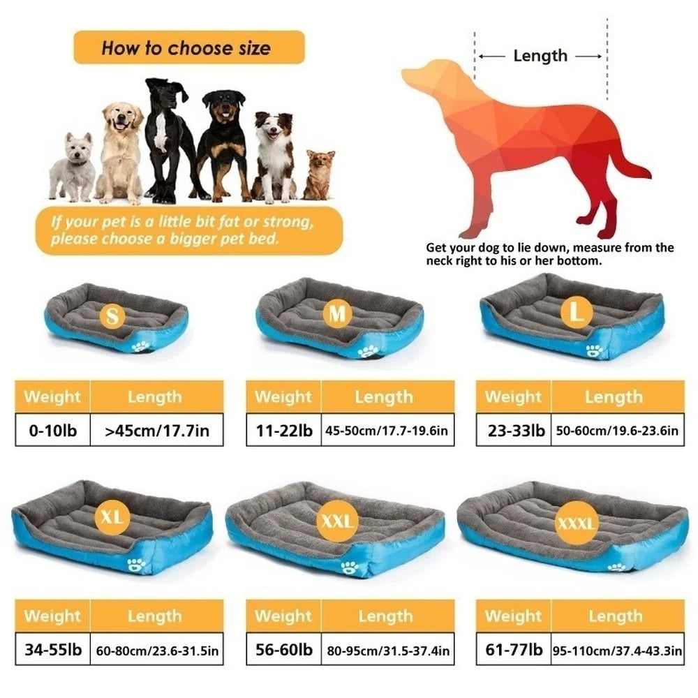 Plush Haven Waterproof Pet Bed for Cats and Dogs ATHLEXES
