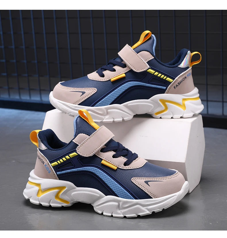 AquaStride Kids Waterproof Leather Sneakers ATHLEXES
