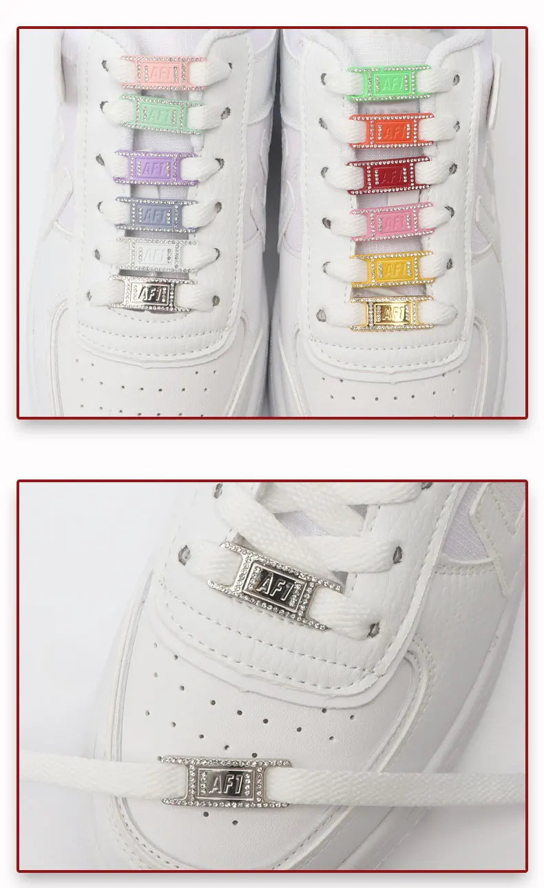 Diamond Luxury AF1 Shoelace Charms with Metal Buckle ATHLEXES