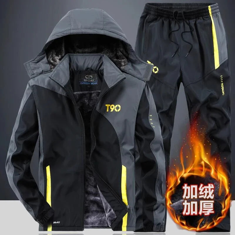 VelvetWarm Autumn Winter Tracksuit for Men ATHLEXES