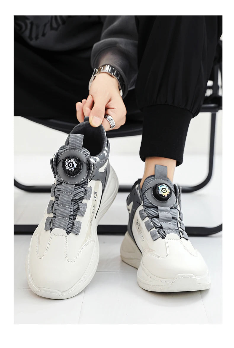 Comfy Rotating Buckle Mens Sneakers for Outdoor Adventures ATHLEXES