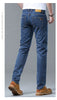 Light Blue Slim Fit Stretch Jeans for Men ATHLEXES