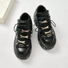 Gothic Chic Black Lace-Up Platform Ankle Boots ATHLEXES
