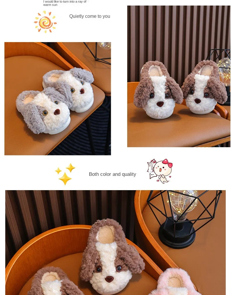 CozyPaws Non-Slip Boys Cotton Slippers for Kids ATHLEXES
