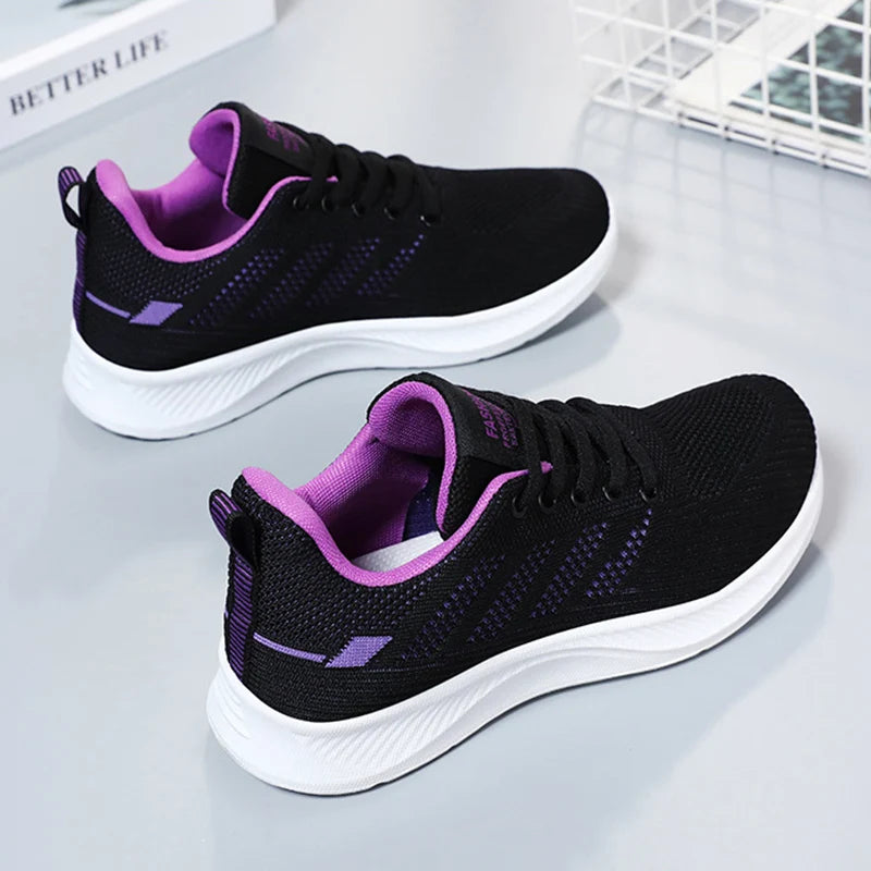 BreathEasy Women's Mesh Flat Sneakers 2024 ATHLEXES