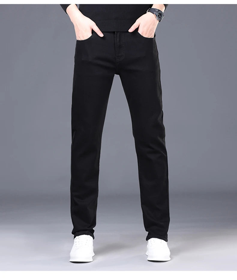 Korean Slim Fit Men's Denim Jeans ATHLEXES