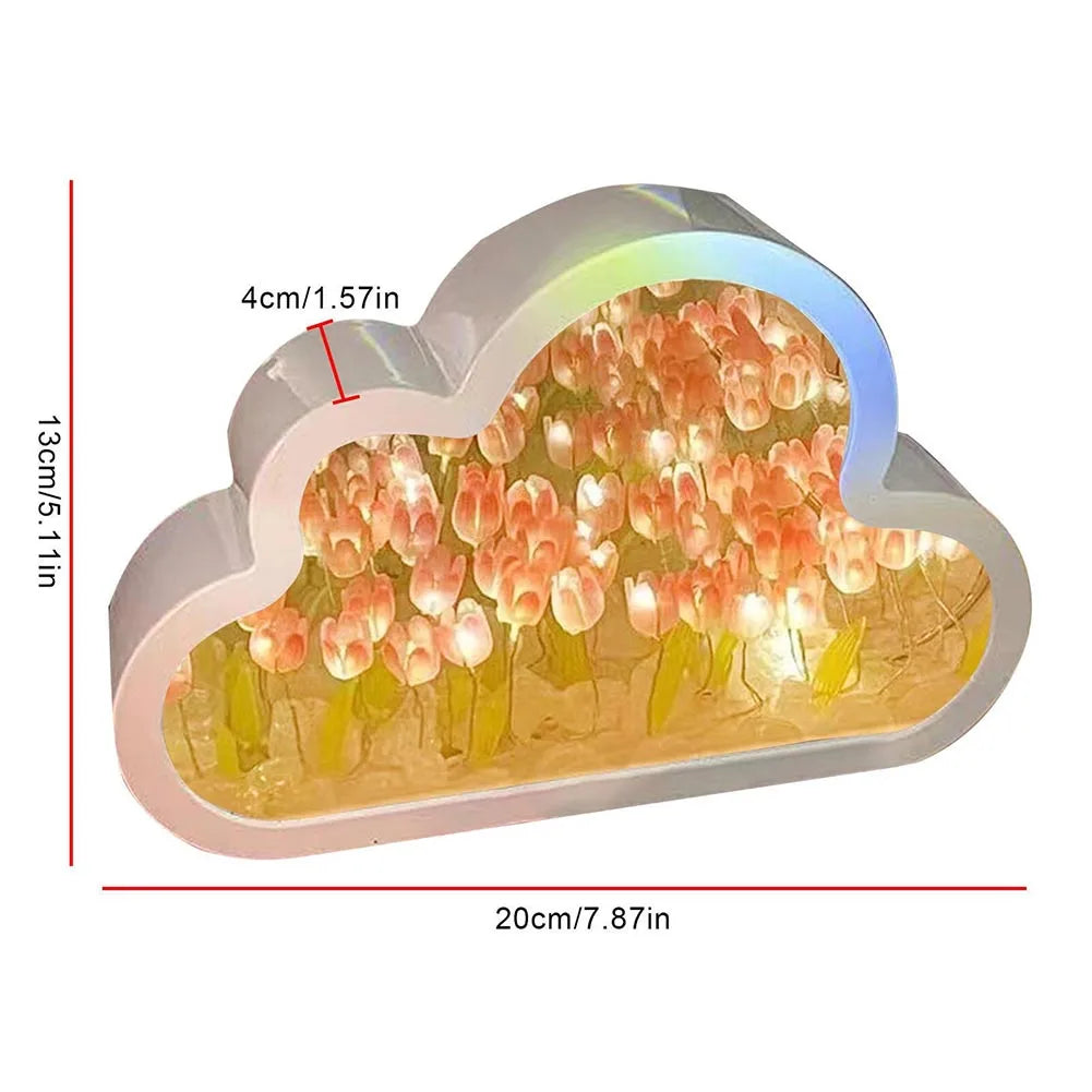 TulipGlow LED Night Light Mirror Lamp ATHLEXES